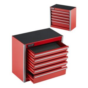 Vevor Portable Tool Box - Red 5 Drawer